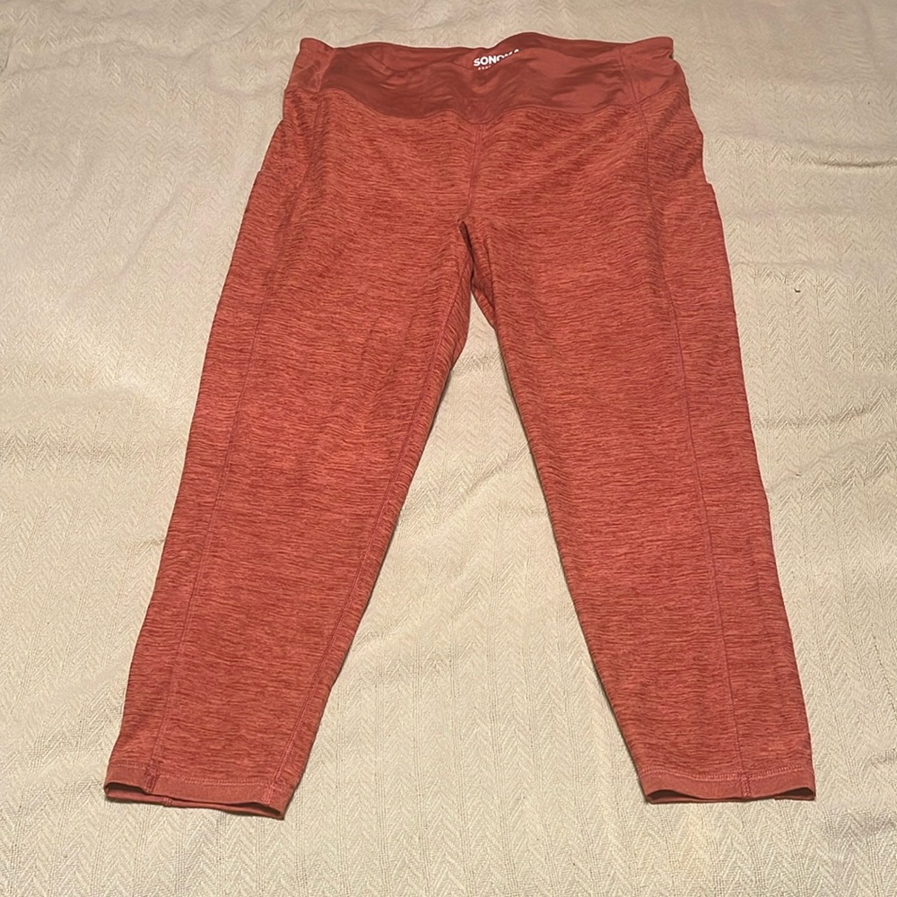 Heathered orange leggings